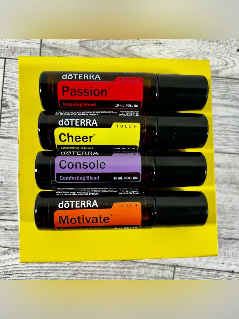 Doterra Touch Roll-On Motivate, Passion, Cheer & Console Luxury Essential Oil.